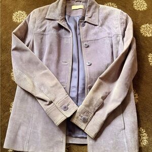 Kate Hill Lavender Suede Jacket
